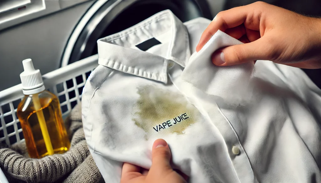 how to get vape juice out of clothes